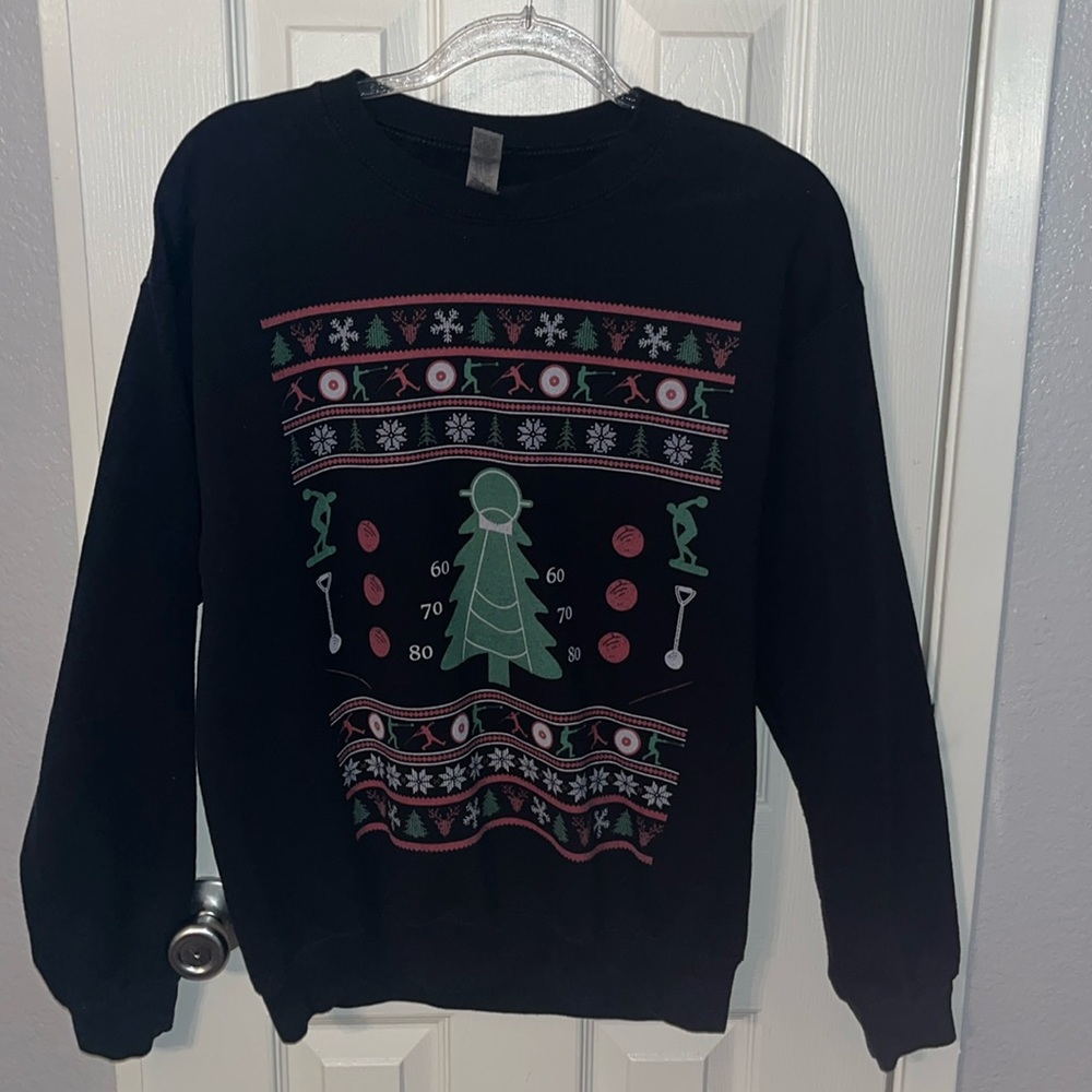 Men’s Throwers ugly Christmas sweater by Gildan